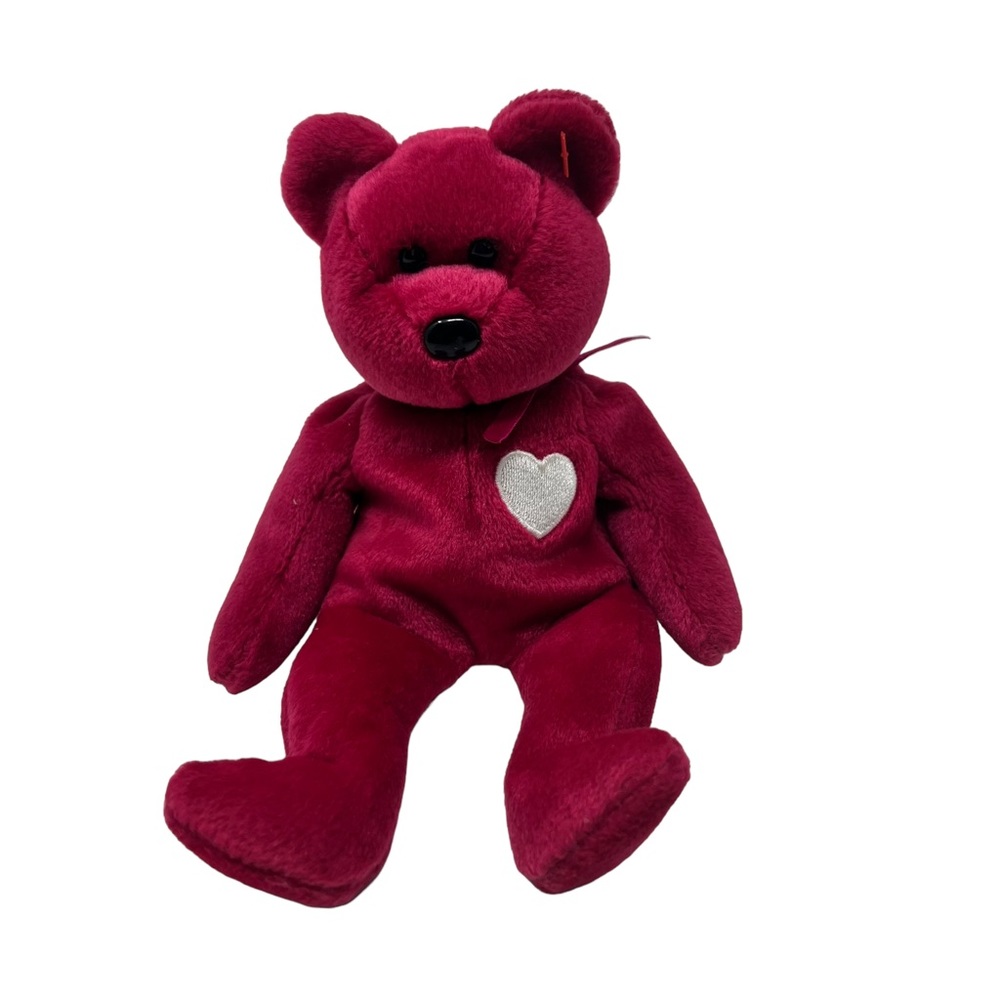 Ty Beanie Baby “Valentina” 1999 Red Yellow Heart No Tag Bear
